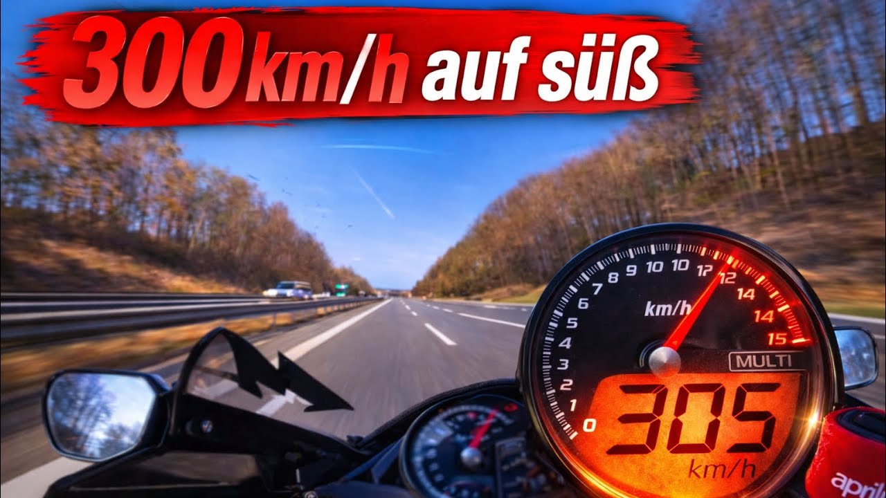 Aprilia RSV4 RF Onboard | 200 PS V4 | Autobahn
