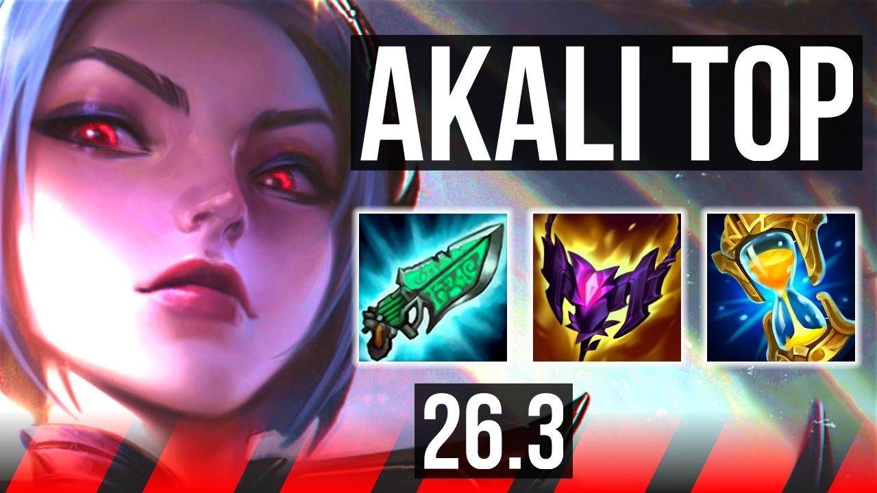 AKALI vs ZAAHEN (TOP) | Good KDA: 9/2/9 | KR Diamond | 26.3
