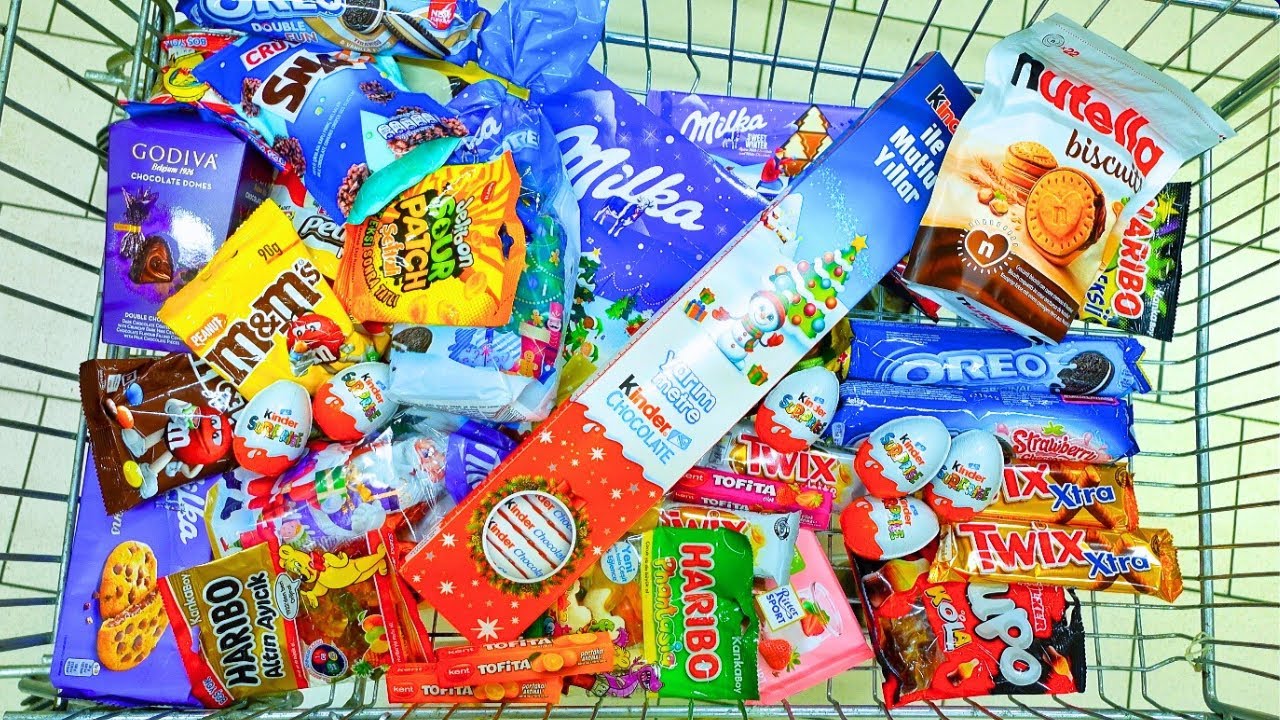 A Lot of NEW Candy Shopping 2024 - M&M's Kinder Maxi Oreo - Satisfying Video