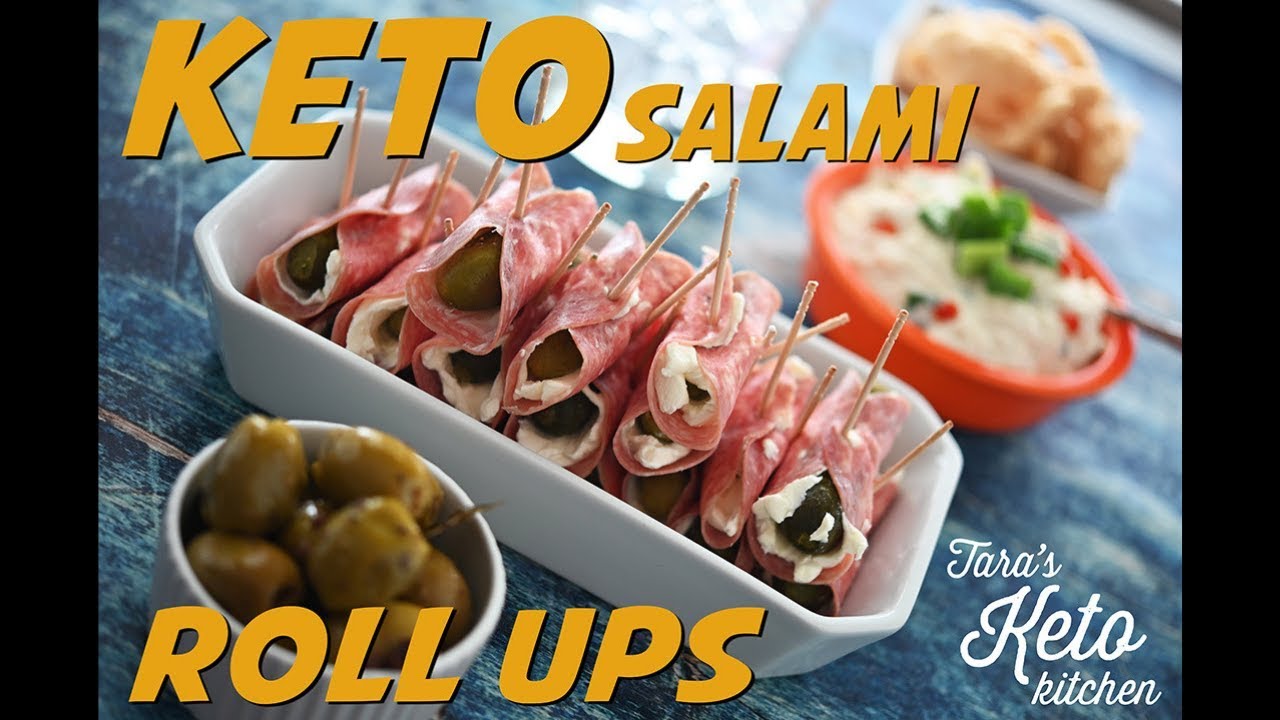 Keto Salami Rollups | A Keto Appetizer for Superbowl Sunday!! | Easy Keto Appetizer