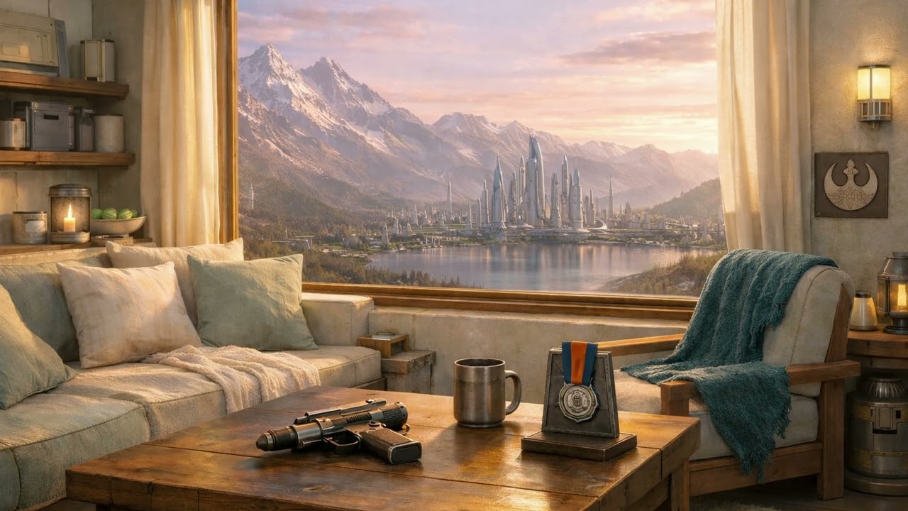 Alderaan at Peace | Star Wars Rebellion Music Mix | Cara Dune's Cabin Ambience🌅✨