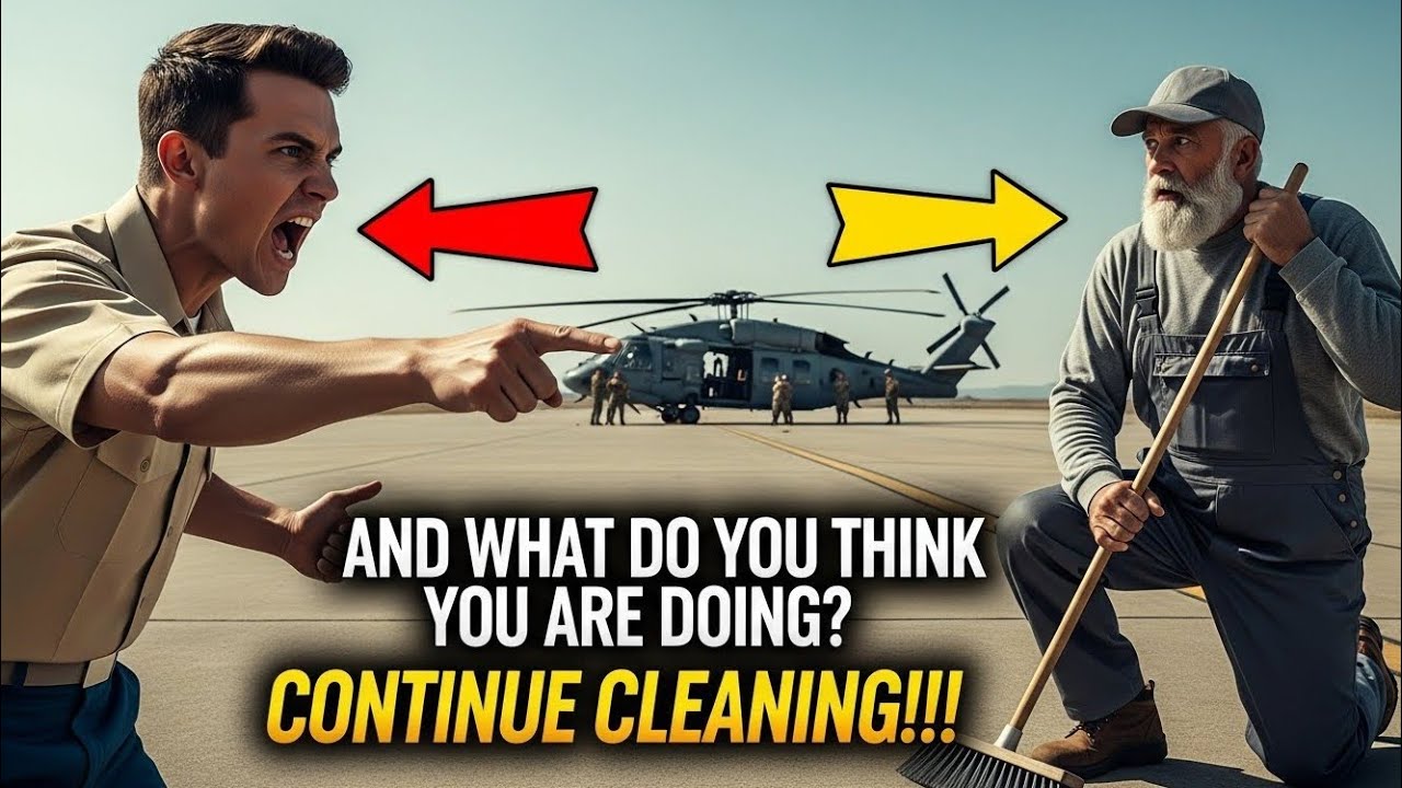 Clean or Get Arrested, Janitor! Lieutenant’s Threat Changed Everything | Emotional Veteran Story