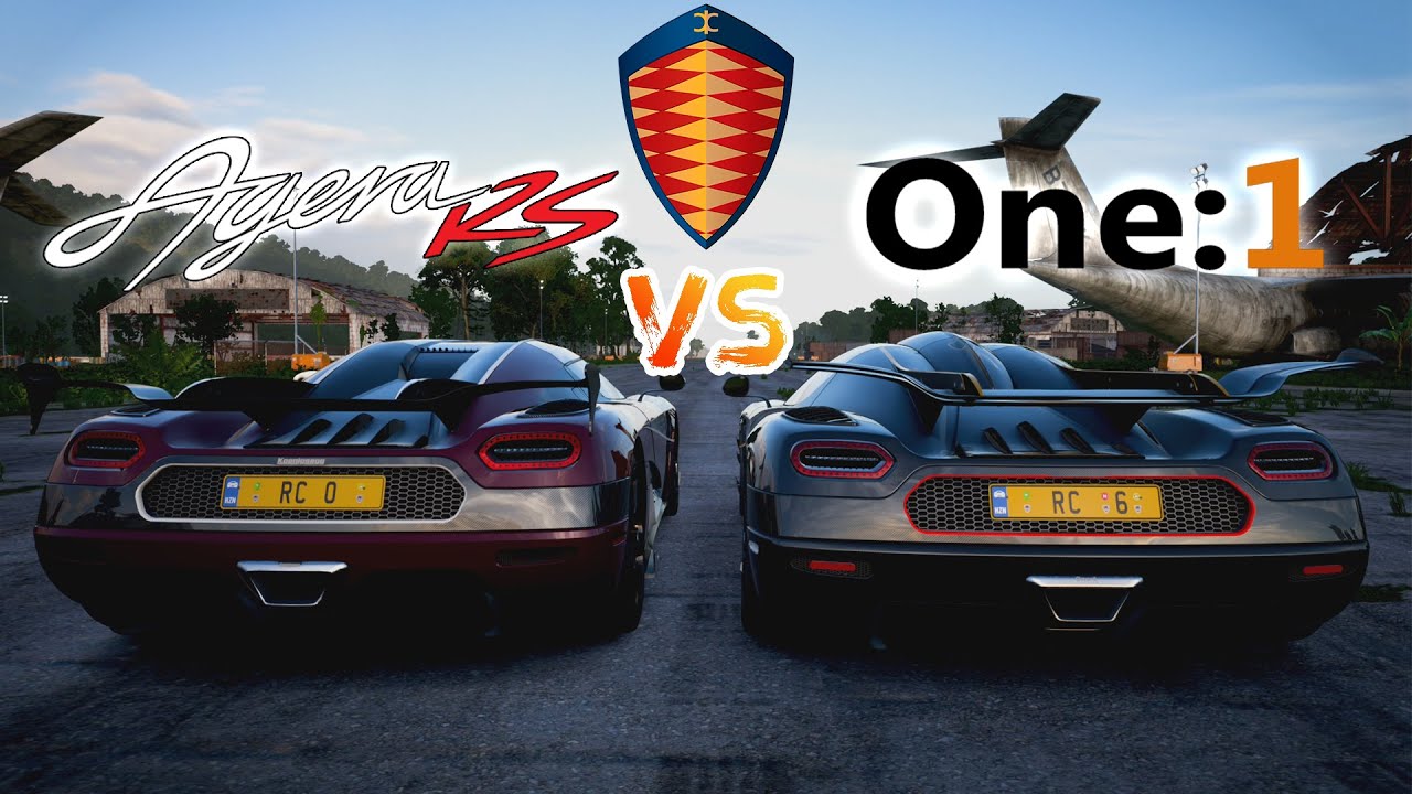 Koenigsegg Agera RS vs Koenigsegg One:1 [DRAG RACE][FH5]