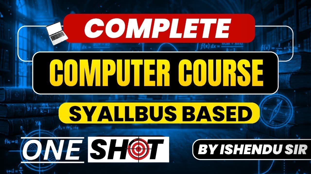 Free Computer Full Course for SSC & Railway Exams | Complete Basics to Advanced | One Shot