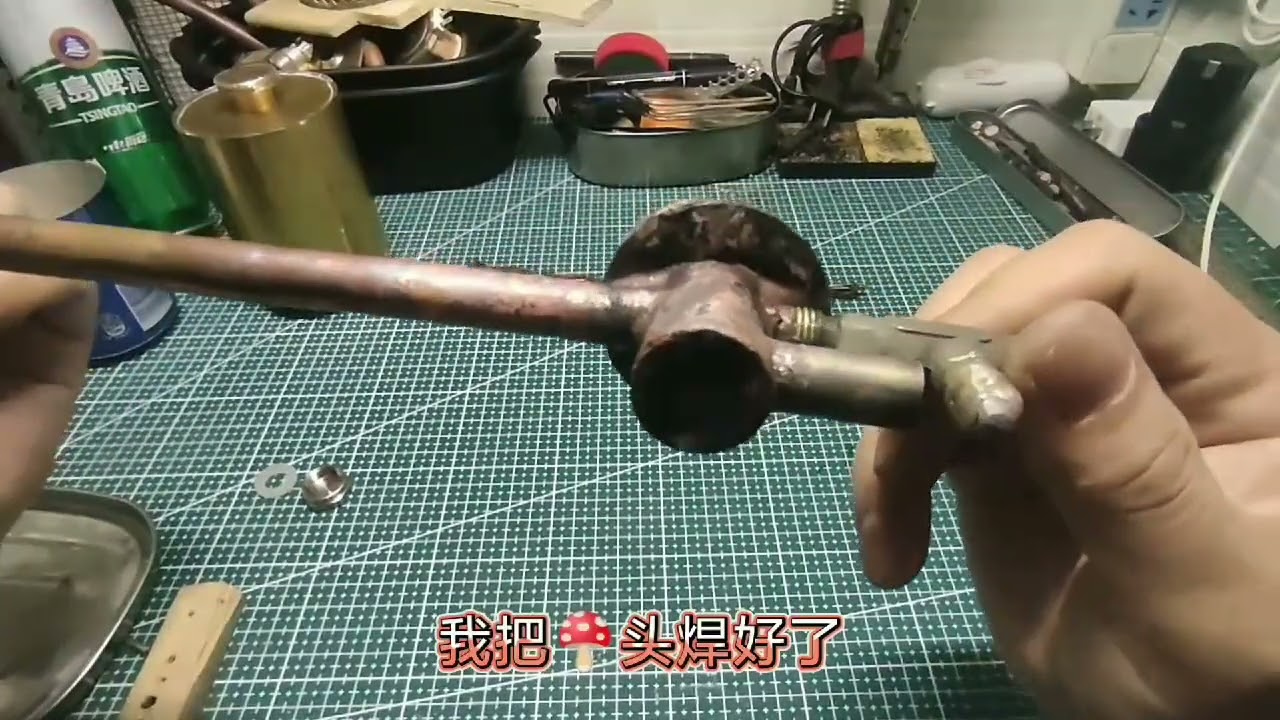纯手工复刻重力酒精炉进入试烧阶段#手工diy #diy #手工制作 #手工 #酒精炉 #复古酒精炉 #复刻酒精炉 #可调酒精炉