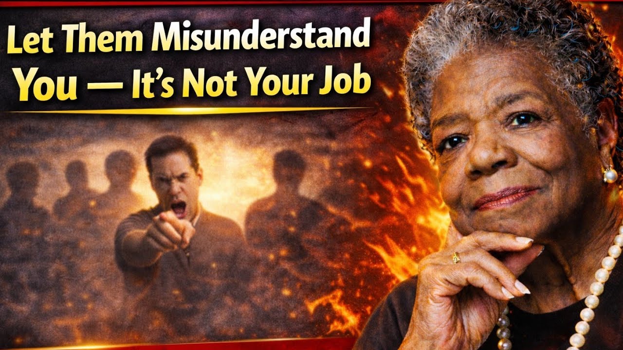 Let Them Misunderstand You — It’s Not Your Job | MAYA ANGELOU | Motivational Speech