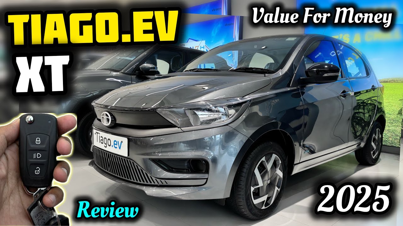 New Tata Tiago EV XT MR / LR Review 2025 ✅ Tata Tiago EV XT Model All Details ✅