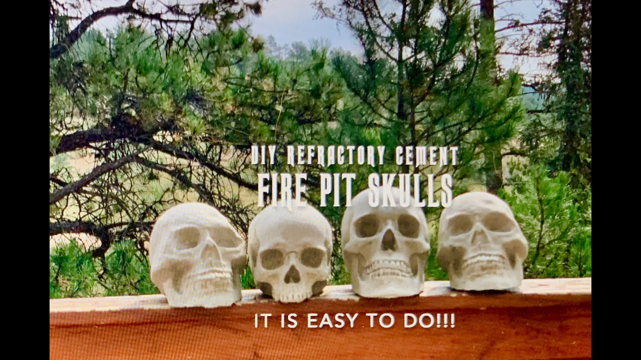 Make Refractory Cement Skulls DIY Haunt Halloween
