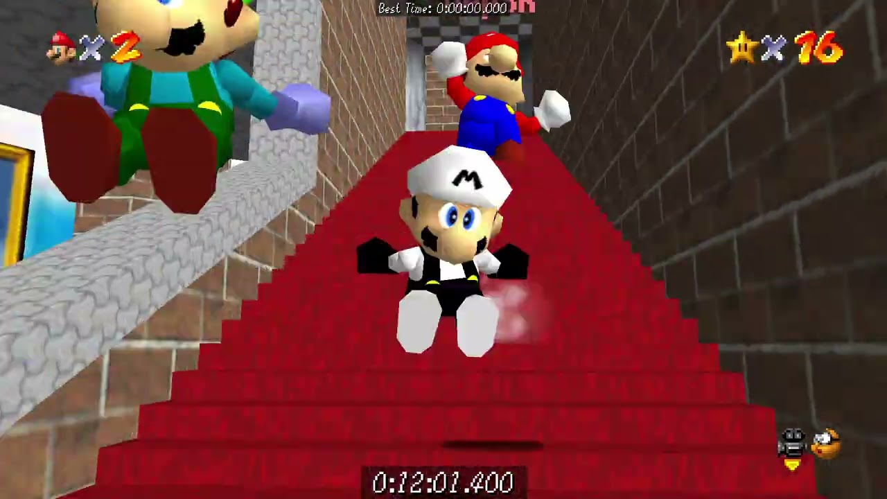 SpeedRun SuperMario64 Coop 3p