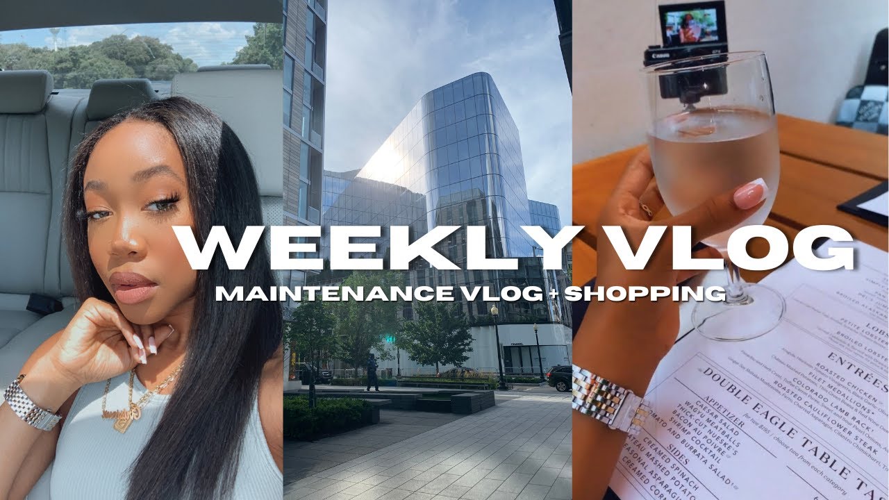 WEEKLY VLOG | Natural hair appt, Nails, Shopping, & More!