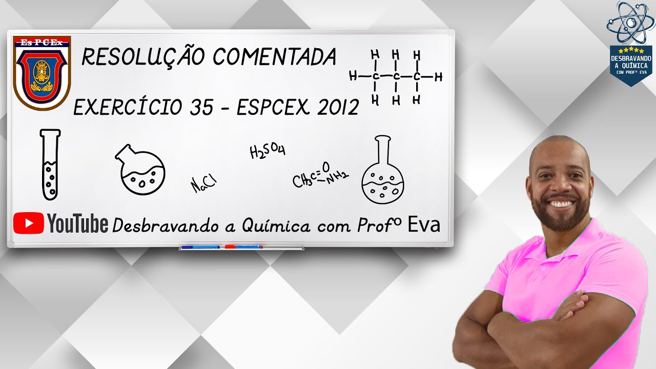 Resolução Comentada - Questão 35 EsPCEx 2012 - Eletroquímica | Prof. Eva - Química