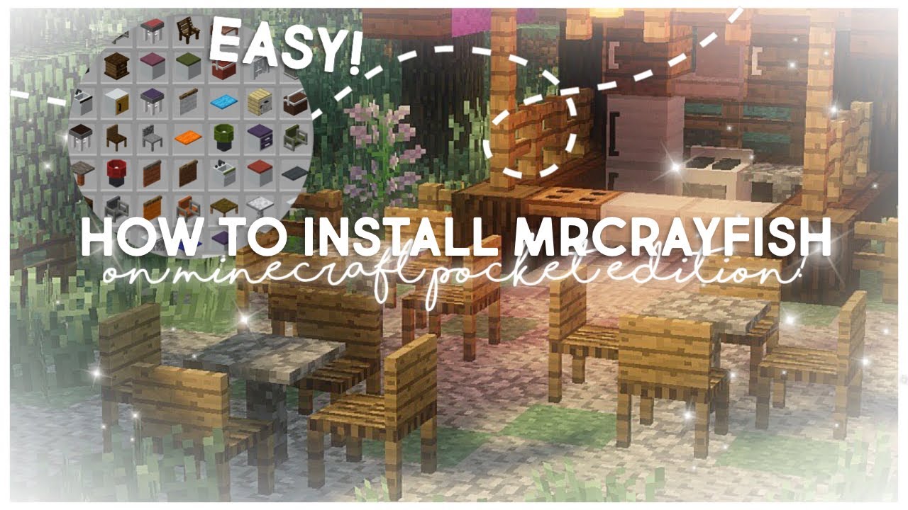 How To Download The MrCrayFish Furniture Mod On MCPE 1.19+! 💗