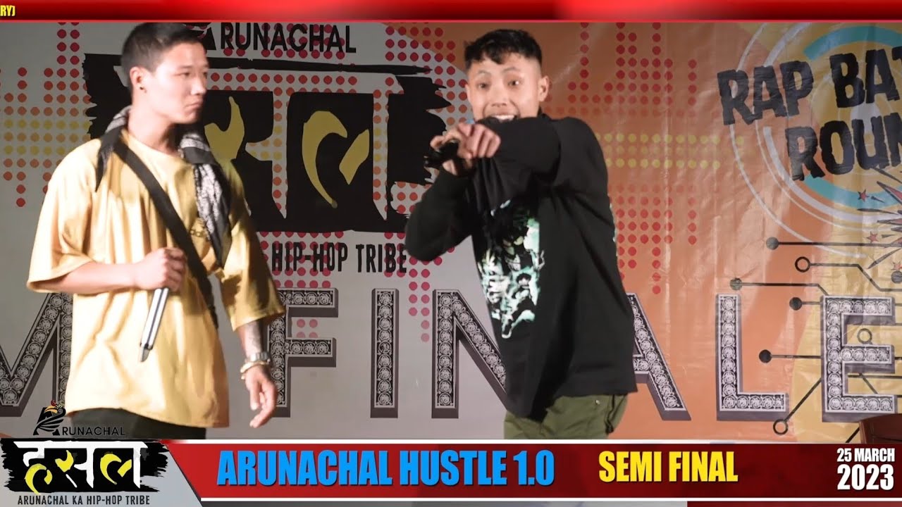 ACHI KHALIFA VS RIBIA NICH || SEMI-FINALE RAP BATTLE || ARUNACHAL HUSTLE 1.0