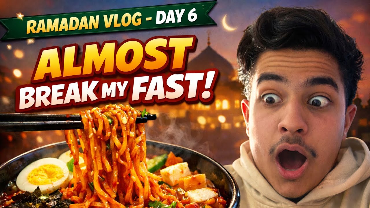 Ramadan Day 6 🌙✨ Prayers, Iftar & Korean Noodles 😋🔥 #dailyvlog 