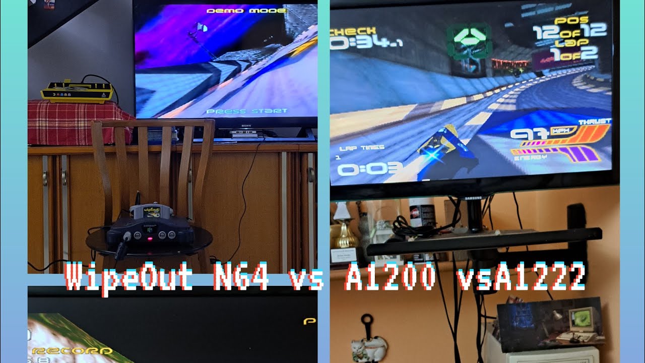 WipeOut : Nintendo 64 vs Amiga1200 PPC vs AmigaOne A1222