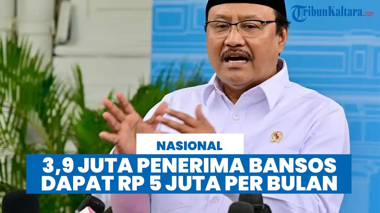 Kemensos Coret 3,9 Juta Penerima Bansos, Alihkan ke Program Usaha Mandiri Rp 5 Juta/Bulan