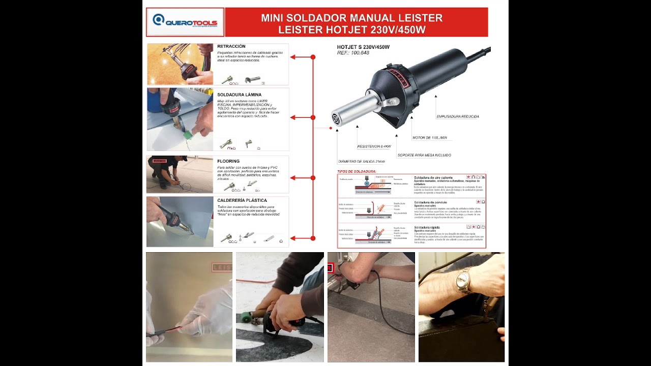 mini soldador LEISTER HOT-JET S 230V/450W