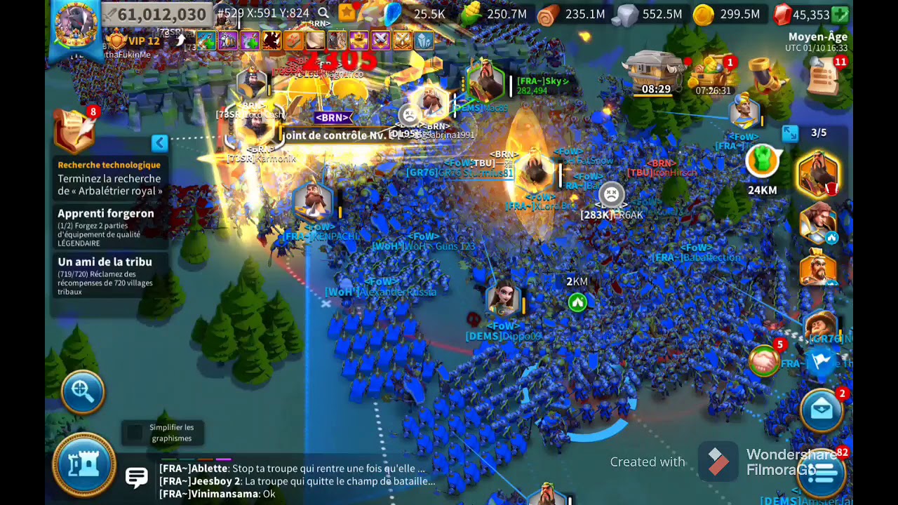 kvk, fight in altar of darkness / Camp fire VS camp earth