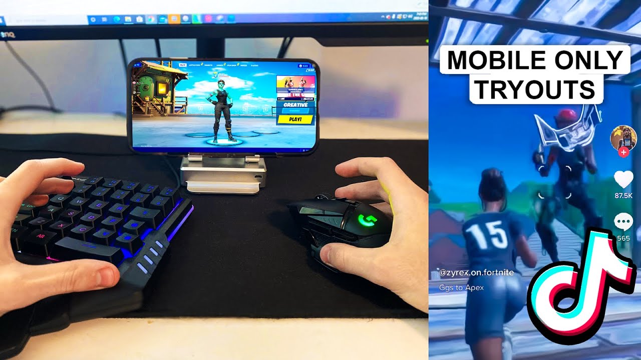i tried out for a MOBILE ONLY TIK TOK CLAN while CHEATING on Keyboard and Mouse&hellip;