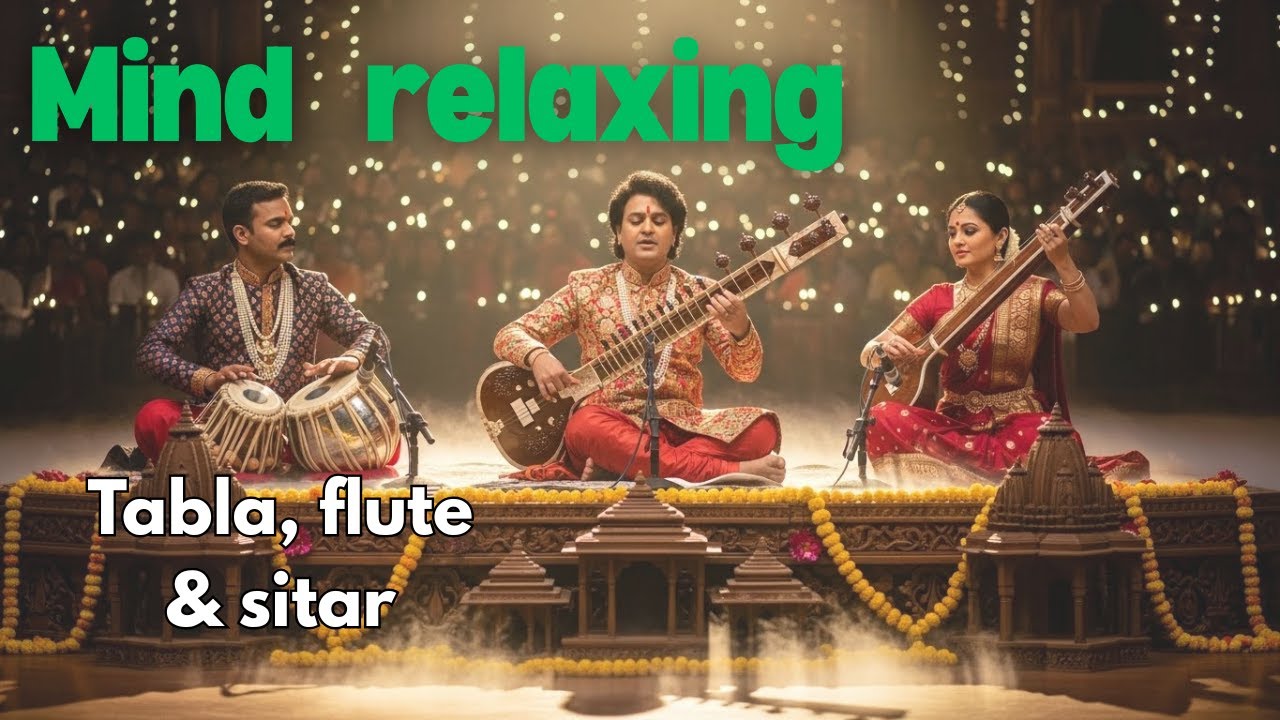 Soothing Sitar & Flute Music for Stress Relief | Indian Classical Instrumental