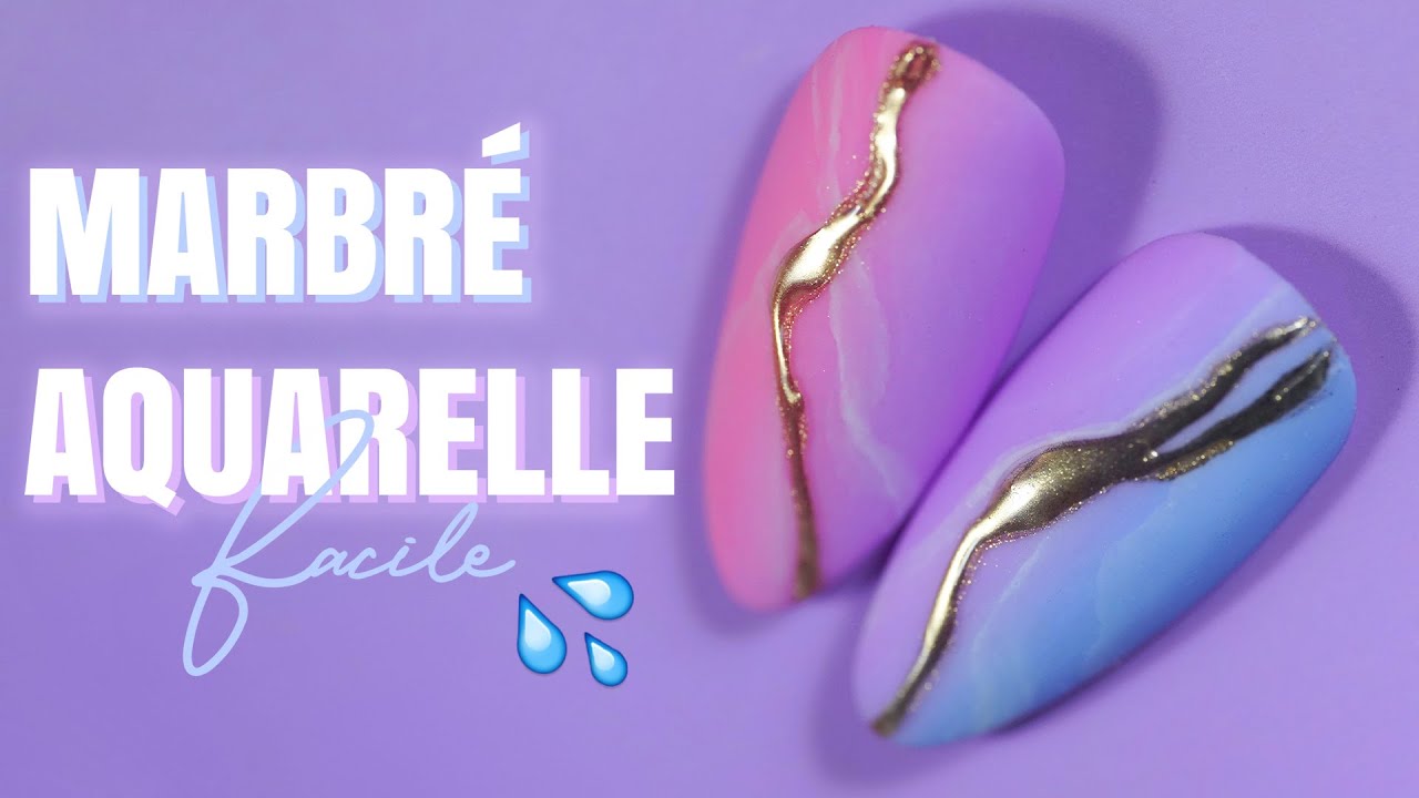 Faire un marbré avec de l'aquarelle 💦