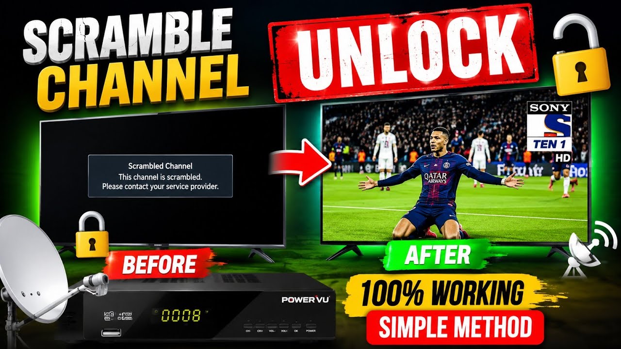 Unlock scrambled channel