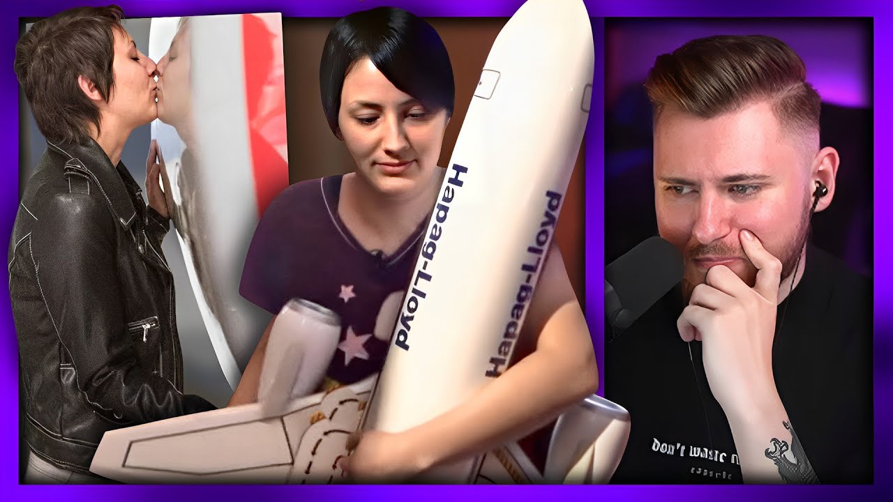 Interview mit Frau, die Flugzeug dated