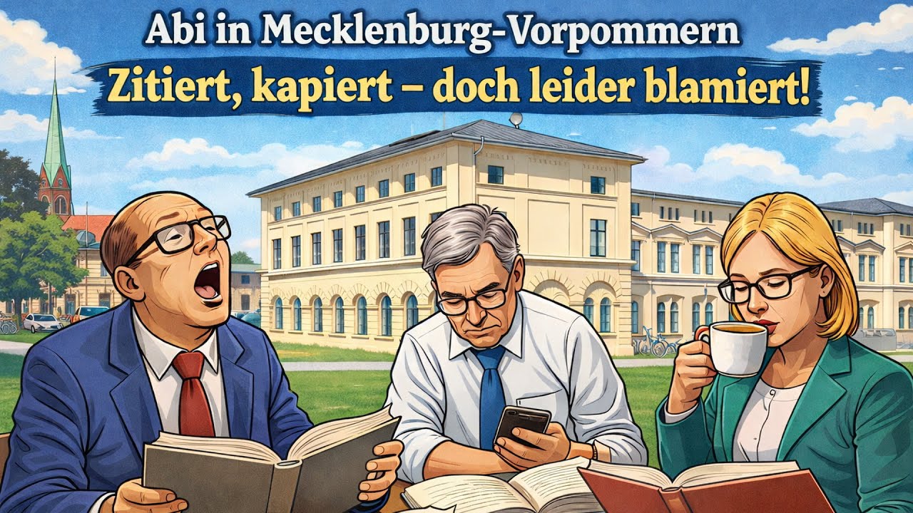 Fehlerhafte Abi-Prüfungen in M-V: „Zitiert, kapiert – doch leider blamiert!“