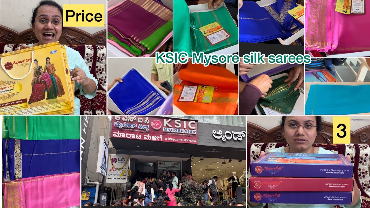 Ksic saree price / 20k 30k 46k sarees / 3 new Ksic sarees with price & unique code / Ksic showroom