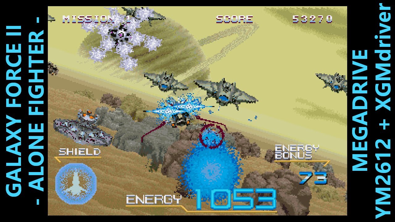 [BGM] GALAXY FORCE II - ALONE FIGHTER -  [MEGADRIVE XGM driver]
