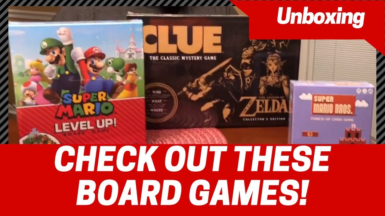 Unboxing Nintendo Board Games From USAopoly