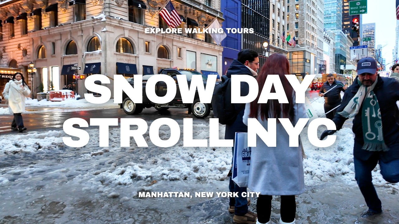 Walking NYC After a Blizzard | Bloomingdale’s, 5th Ave, Rockefeller Center, Radio City Music Hall