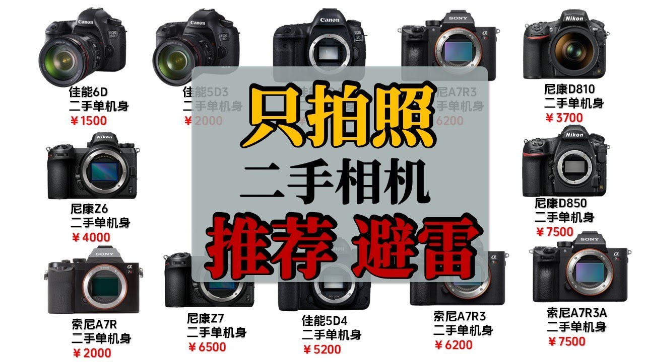 只拍照不拍视频选什么相机 | 二手相机推荐 |单反|微单|佳能|尼康|索尼