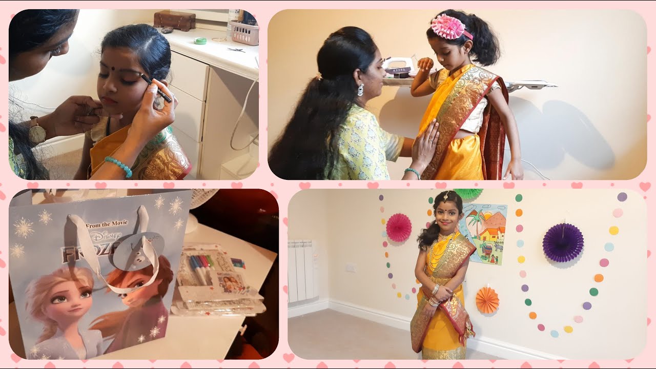 Cute Folk Dance | Hasini's Dance Vlog | Folk style Saree Draping & Makeover