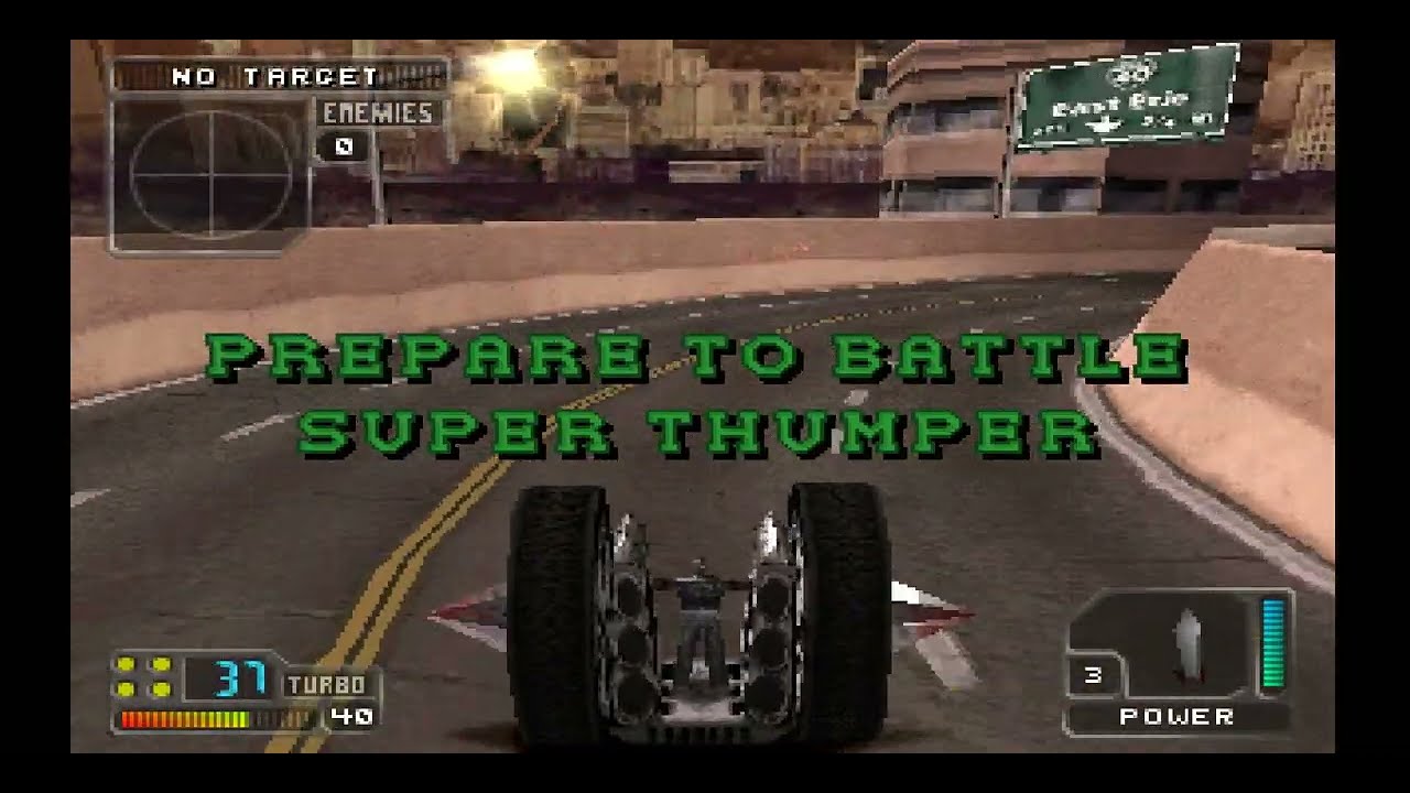 Twisted Metal 4 super axel - gameplay - road rage