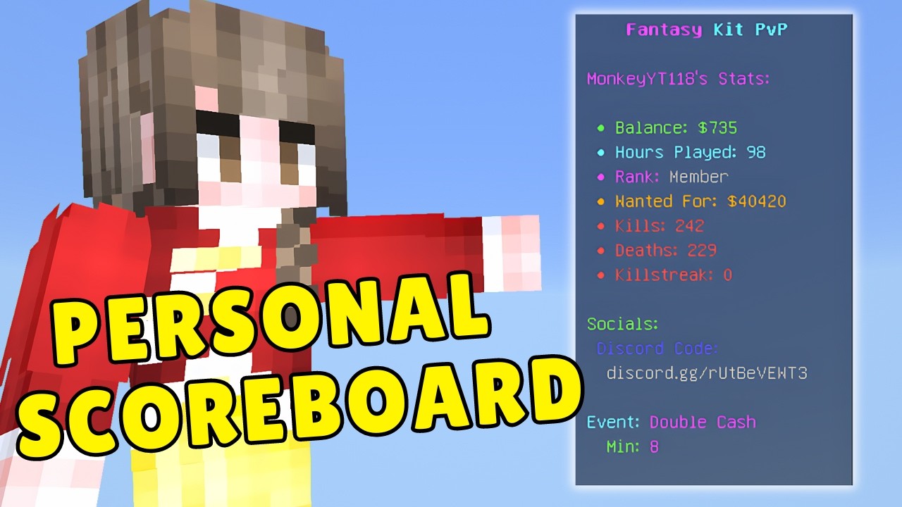 How to Make a Personal Sidebar Scoreboard in Minecraft Bedrock