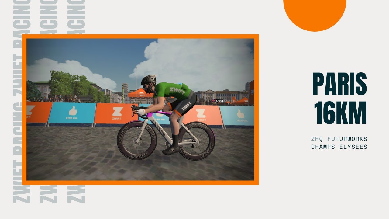 Zwift Racing - Review & analyse d'une course sur les Champs Elysées