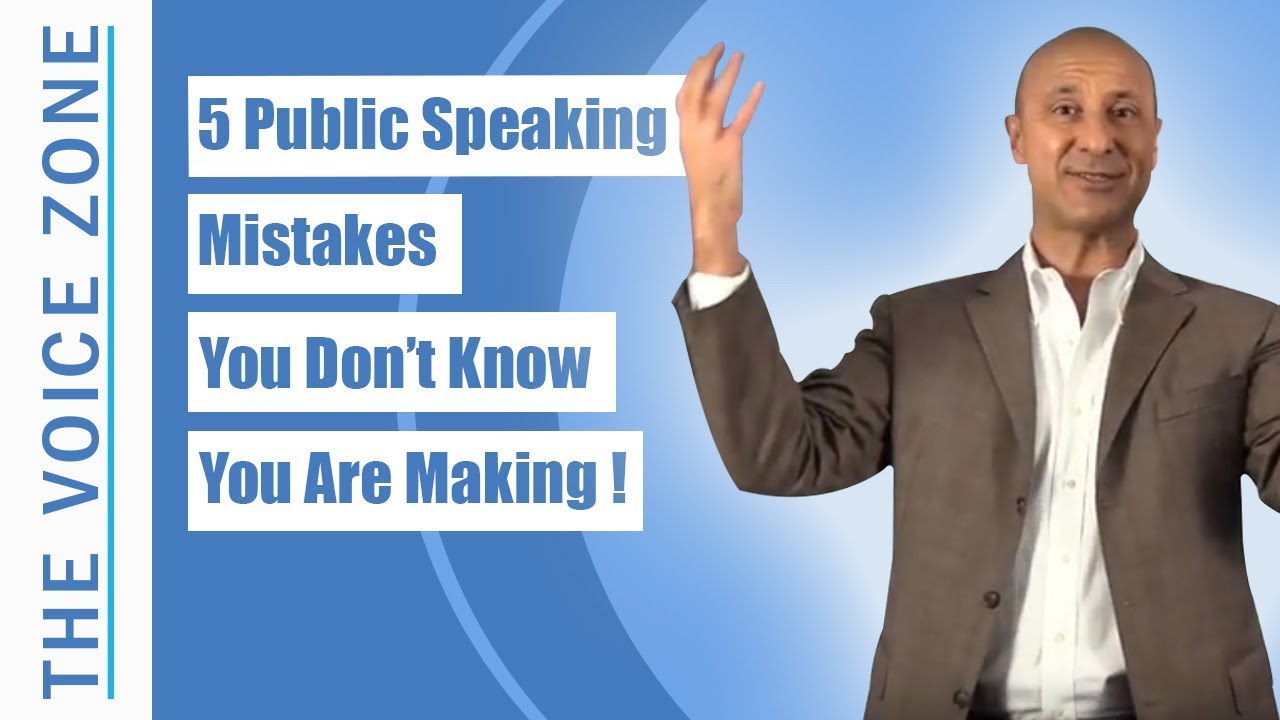 5 Public Speaking Mistakes You Don't Know You Are Making!