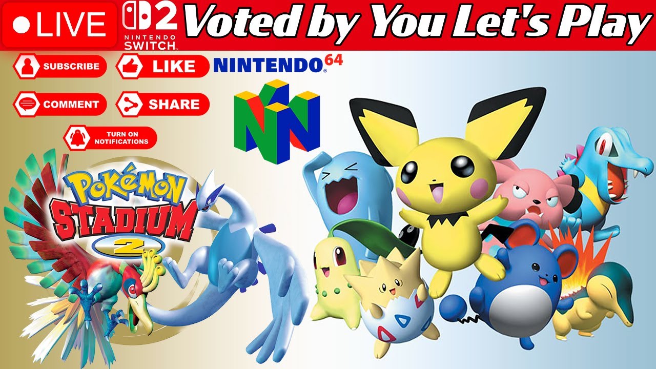 🔴LIVENOW🔴Part 2 Our Pokémon Stadium 2 Journey Continues (Nintendo Switch 2)