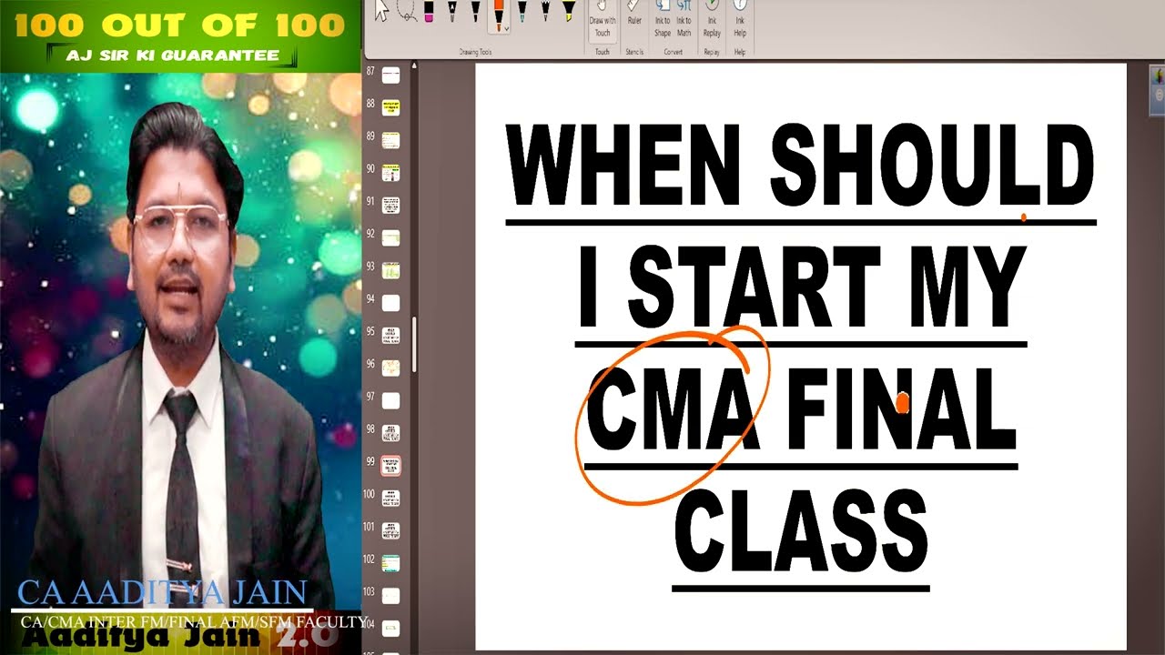 Planning for CMA Final? Here's the Perfect Time to Start Your Classes for Maximum Success !