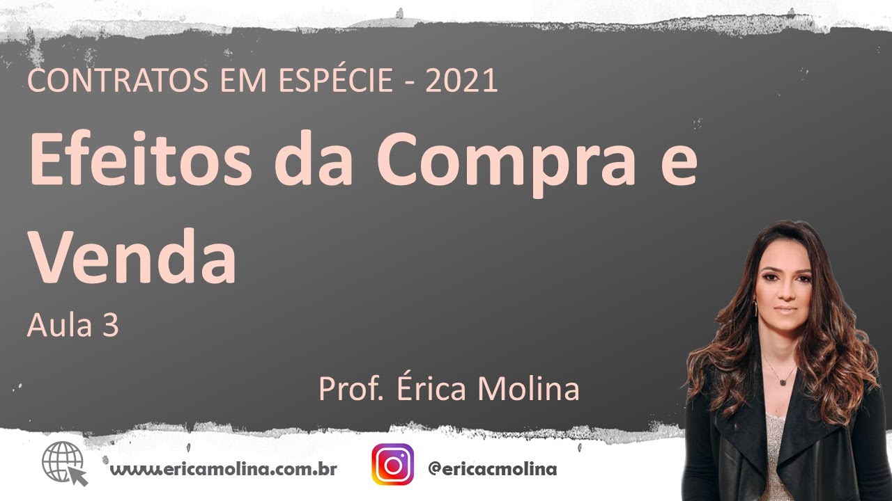 AULA 3 - EFEITOS DA COMPRA E VENDA