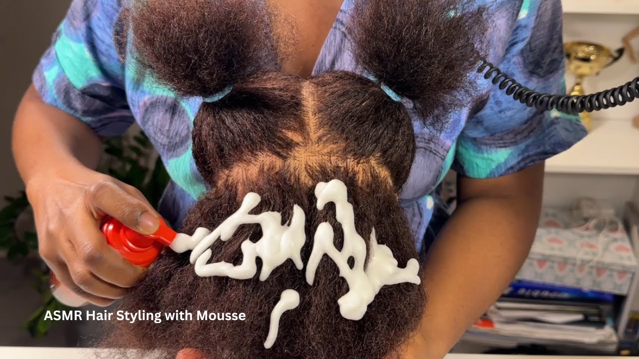 ASMR Hair Defining Curls and Styling with Mousse for Tingles | Mannequin Head