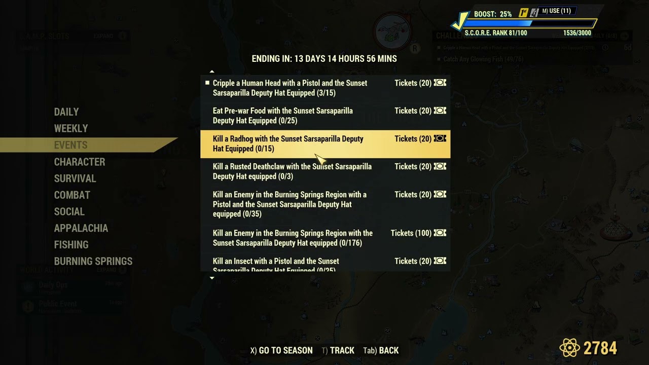 Fallout 76 - Weekly and Daily Challenges for December 23rd-30th! WE'VE GOT A BONUS MINI SEASON!
