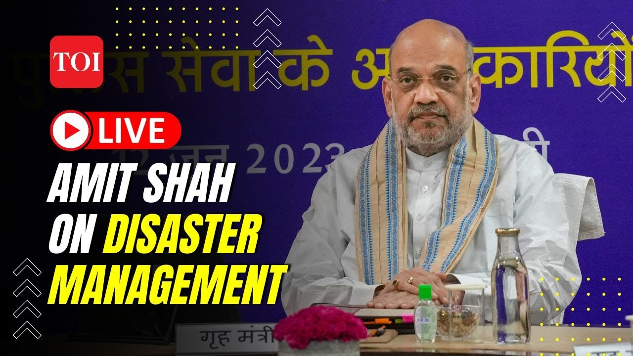 Union Home Minister Amit Shah holds a meeting on Disaster Management in States and UTs