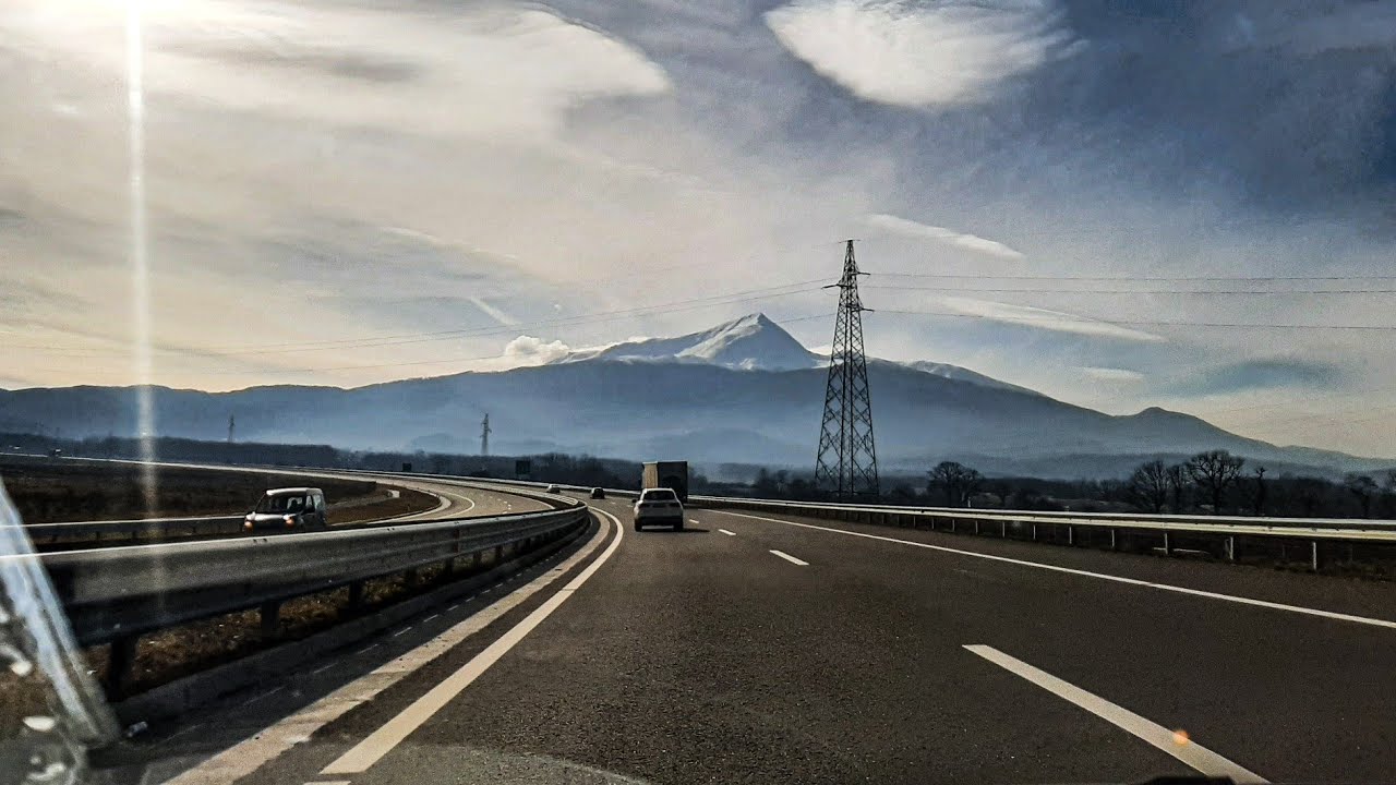 R6 KOSOVO Highway | Prishtina to Skopje | Beautiful sunset drive