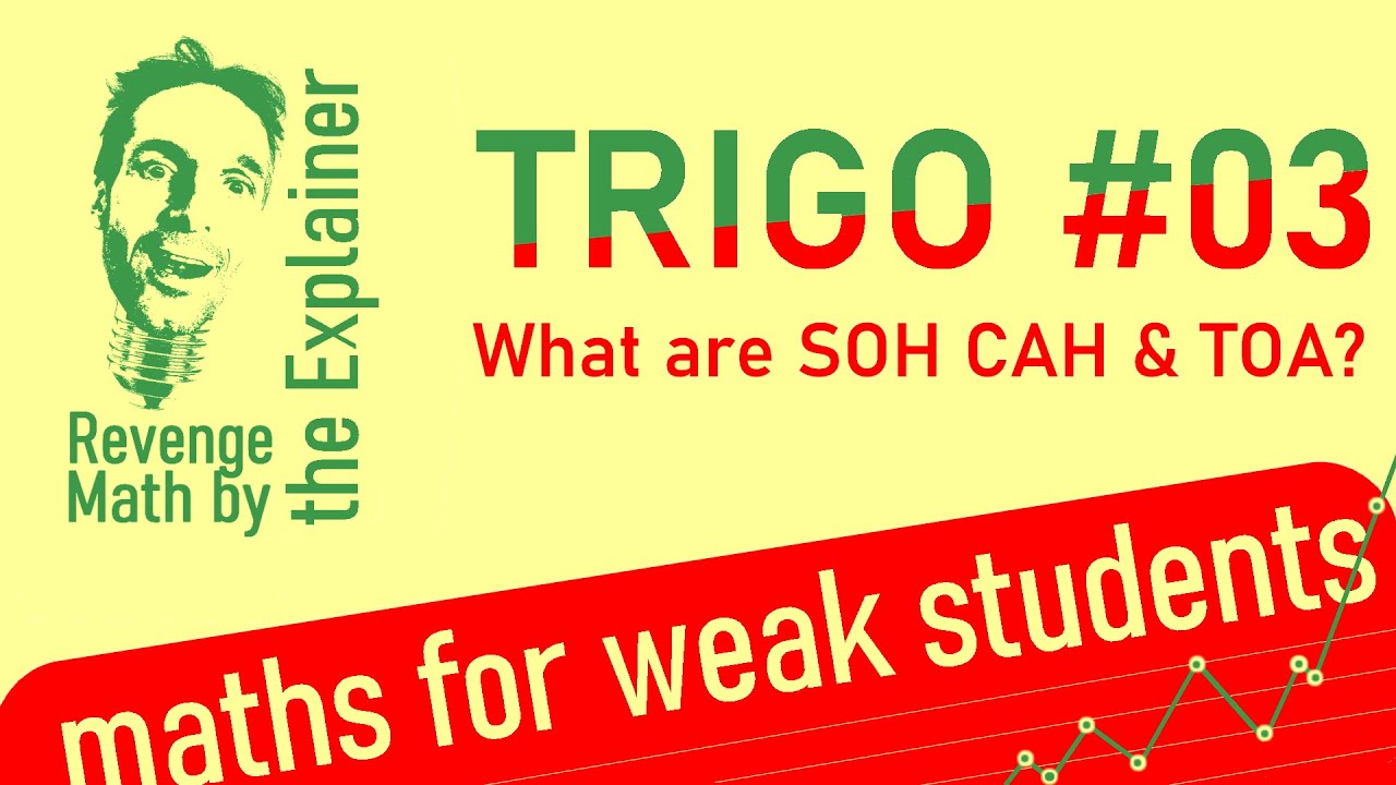 What are SOH, CAH and TOA? Trigonometry for weak students #03