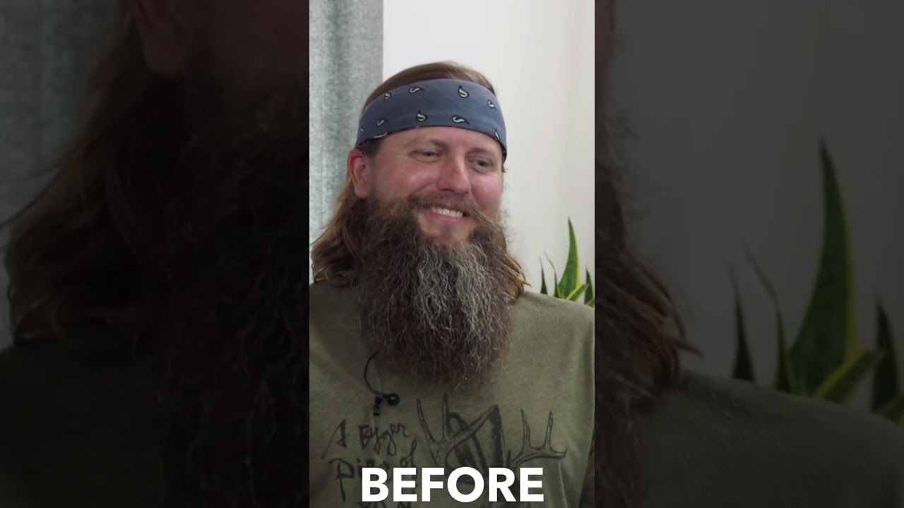 Massive Beard Gets a Trim. Which Do You Prefer, Before or After? #shorts