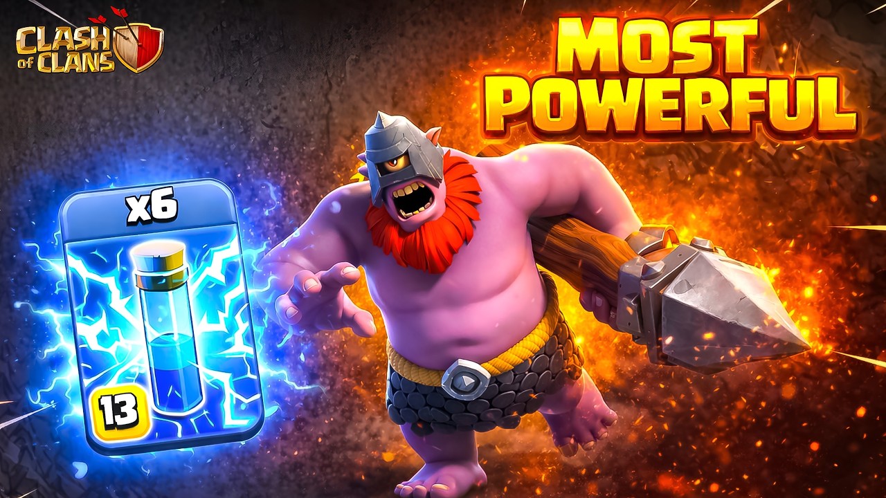 16 Thrower + 6 Lighting Spell= MOST POWERFUL | TH18 Attack Strategy in Clash of Clans