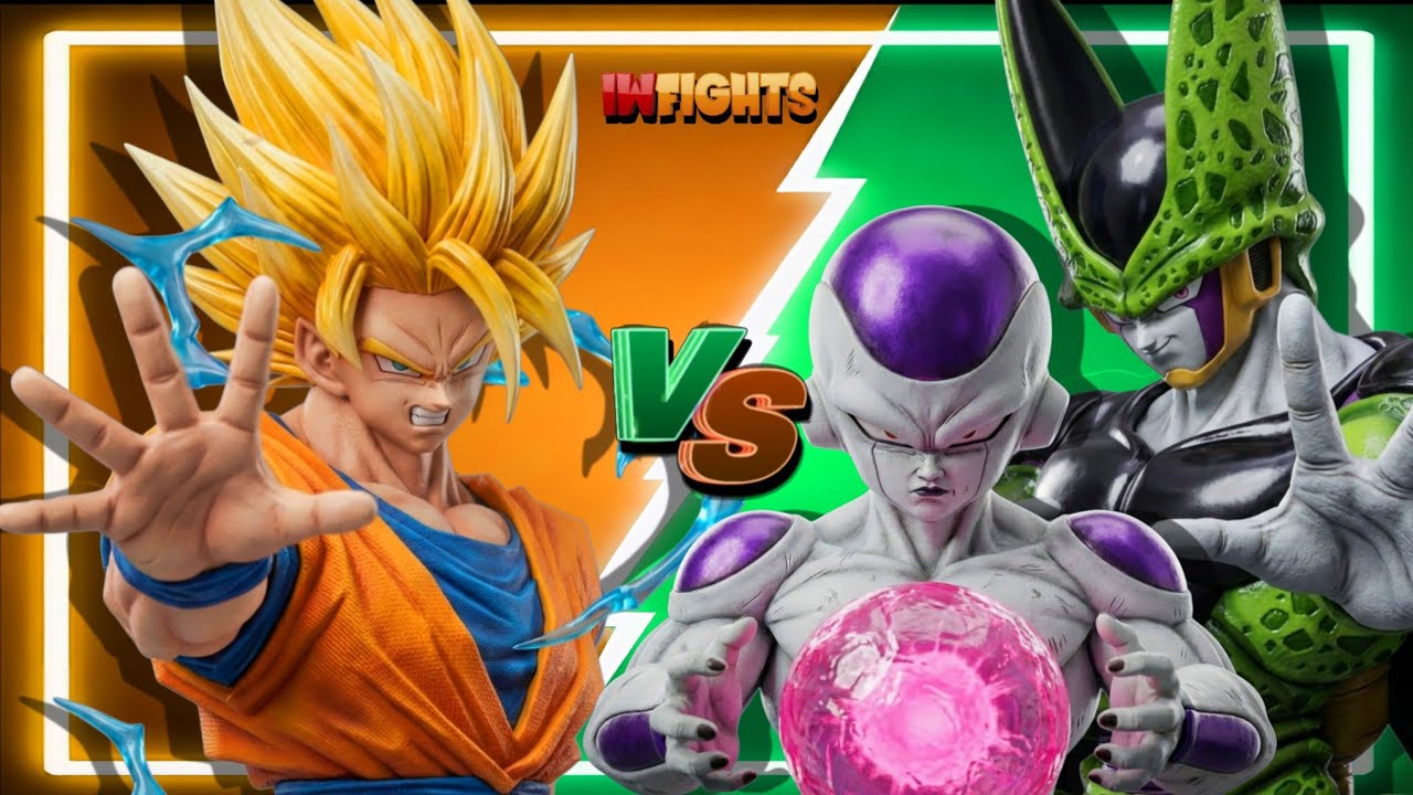 [Request] Goku (SSJ2) Vs. Frieza & Cell (Super Perfect) DBZ - BUDOKAI 4