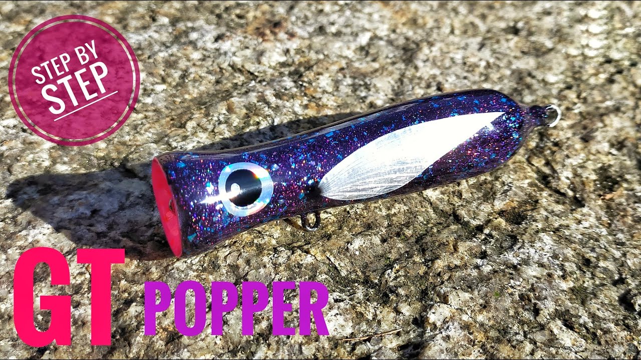 How To Make Popper Lure Out Of Paintbrush - part 2